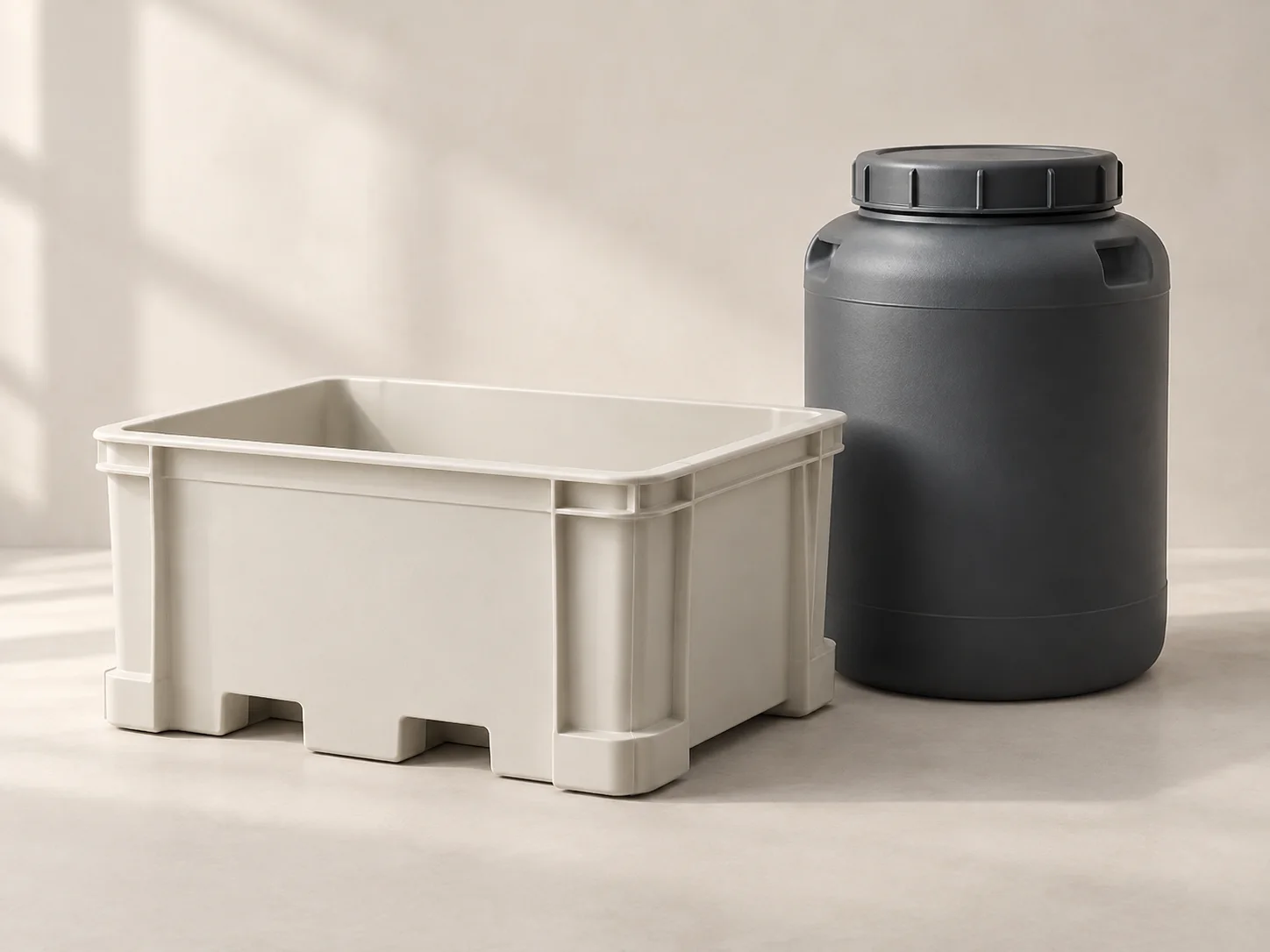 Conceptual molded industrial containers