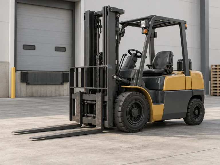 Unbranded forklift application illustration